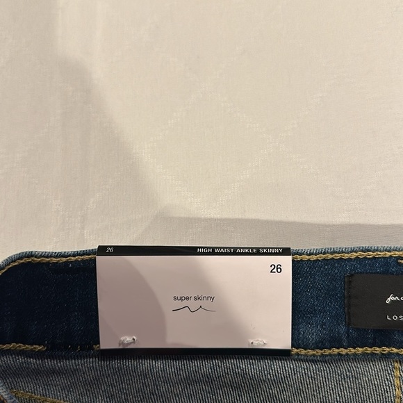 7 for all mankind women’s the high waist ankle skinny jeans size 26 NWT - Picture 3 of 7